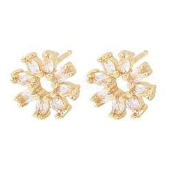 Boucles d'oreilles à tige en laiton&nbsp;EJEW-F400-01C-G