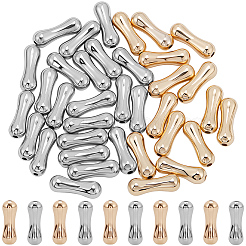 60шт 2 цвета латунные бусины KK-BBC0019-65