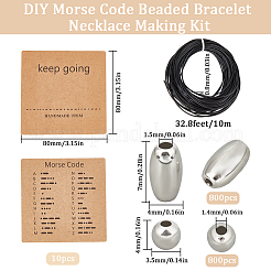 Набор для самостоятельного изготовления браслета из бисера с азбукой Морзе DIY-SC0024-46A