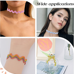 10 ярд полиэстеровой волнистой ленты OCOR-GF0003-14A