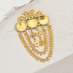 Роскошные элегантные броши из латуни в виде цветка GJ0513