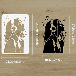 Schablonenvorlagen aus Kunststoff zum Zeichnen&nbsp;DIY-WH0396-383