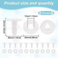 30 комплект пластиковых кукольных суставов DOLL-GO0001-06B