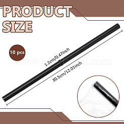 ポンポンスティック  DIYクラフト  ブラック  305x12mm&nbsp;FIND-WH0111-868A-01