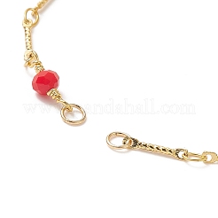 Изготовление браслета-цепочки из стеклянных бусин AJEW-JB01150-09