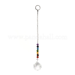 Чакра круглый шар хрустальный ловец солнца подвески с маятником PALLOY-JF00460-02