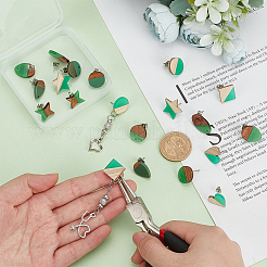 Наборы для самостоятельного изготовления двухцветных сережек-гвоздиков DIY-PH0006-52