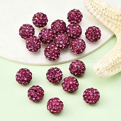 Фуксия круглый класса проложить дискотечный шар бисер&nbsp;X-RB-H258-8MM-502