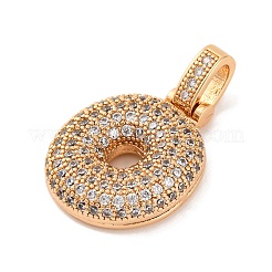 2шт латунные подвески с микропаве и кубическим цирконием&nbsp;KK-PH0013-28O