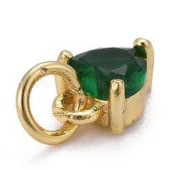 Латунные микро проложить кубического циркония подвески KK-P192-08-G06