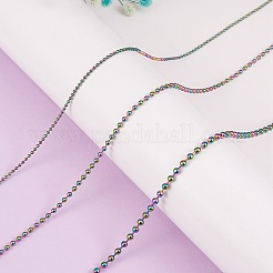 Chaînes à billes en acier inoxydable 304 couleur arc-en-ciel de 5 m&nbsp;STAS-SZ0002-22A