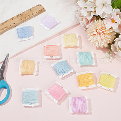 24 filo da ricamo in poliestere a 12 colori&nbsp;DIY-CY0003-60