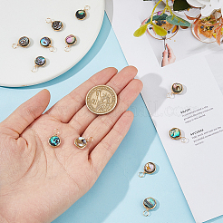 Подвески из натуральной раковины морского ушка/пауа&nbsp;SHEL-FI0001-01