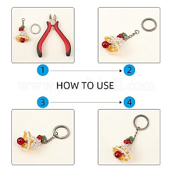 Разъемные застежки для ключей из нержавеющей стали 304 STAS-UN0006-33P