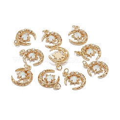 Латунные подвески из прозрачного кубического циркония с микропаве X1-ZIRC-C024-06G-03