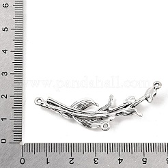 合金のチベット風チャーム  バラの枝のチャーム  アンティークシルバー  20x53.5x3mm  穴：1.5mm&nbsp;AL-CBAE4B1-02AS