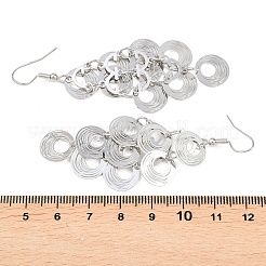 Boucles d'oreilles avec pendentif en laiton&nbsp;EJEW-B157-02D-P