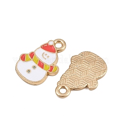 Подвески из сплава и эмали с рождественской тематикой ENAM-Z023-01G-08