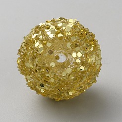 Undurchsichtige Glitzerperlen aus Acryl&nbsp;FIND-CJC0010-111A-06