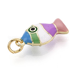 Подвески из латуни и эмали&nbsp;KK-T079-02B-G