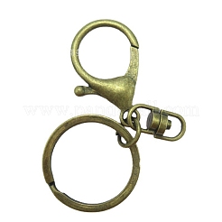 10шт железо с застежками из цинкового сплава для брелка PW-WG98F39-01