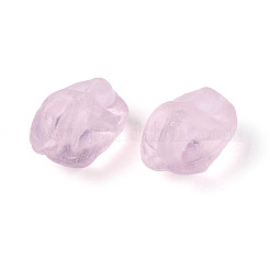 Hebras de cuentas de cristal de murano hechas a mano heladas&nbsp;LAMP-T023-28D