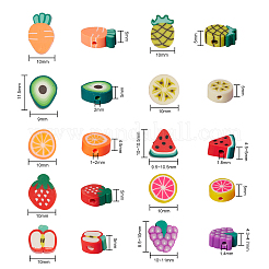 150шт 10 стилей ручной работы из полимерной глины&nbsp;CLAY-CJ0001-23