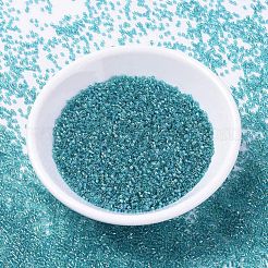 MIYUKIデリカビーズ  シリンダー  日本製シードビーズ  11/0  （db1248)透明カリブ海のティールab  1.3x1.6mm  穴：0.8mm  約20000個/袋  100 G /袋&nbsp;SEED-J020-DB1248