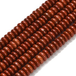 Натуральные красные яшмы бусы пряди G-L635-A39-4x2mm