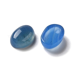 ナチュラルブルー瑪瑙カボション  オーバル  7x5x2~3mm&nbsp;G-F605E-10B