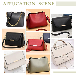 18 шт. 3-цветные пряжки из цинкового сплава для декоративных краев сумок&nbsp;FIND-WR0008-66