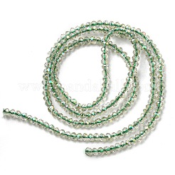 Chapelets de perles en verre électroplaqué&nbsp;EGLA-F149-FR-09
