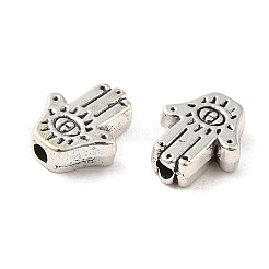 Сплавочные овальные бусины тибетского стиля  PALLOY-M217-11AS