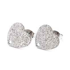 Фурнитура для сережек-гвоздиков из нержавеющей стали марки 304 STAS-I183-02B-P