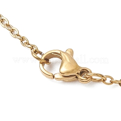 Женское ожерелье-цепочка с подвеской в виде капли из натурального барочного жемчуга Кеши из нержавеющей стали 304&nbsp;NJEW-JN05757