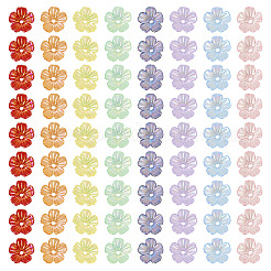 280шт 8 цвета акриловые колпачки для бусин MACR-TA0001-63