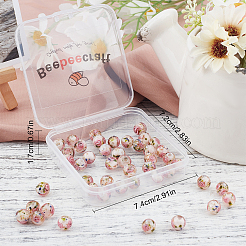 Бусины ручной работы бусины золотого песка&nbsp;LAMP-BBC0001-02B