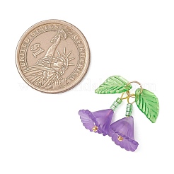 5шт 5 цвета прозрачные акриловые подвески&nbsp;PALLOY-MZ01206