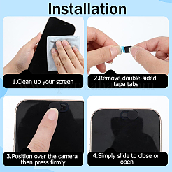 50 pz di coperture autoadesive per webcam in plastica ABS&nbsp;FIND-PS0001-03