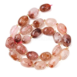 Натуральный гематоидный кварц / нитки из железистого кварца&nbsp;G-G453-D12-01