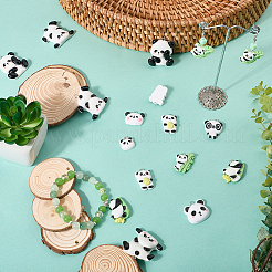 36шт 9 стиля непрозрачные подвески из смолы CRES-SC0003-09