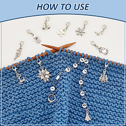 DIY Weihnachtsstrickwerkzeug-Sets&nbsp;HJEW-BC00022