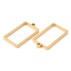 Подвески из нержавеющей стали 304 с открытым задним безелем и прямоугольной оправой STAS-Z040-06A-G