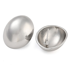 Овальные серьги-гвоздики из латуни&nbsp;EJEW-K293-05p