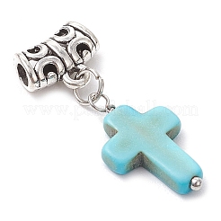 5 шт. подвески из синтетической бирюзы двух цветов (окрашенные) PALLOY-JF03102