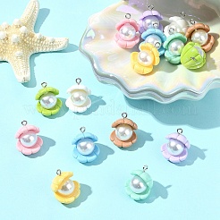 16 шт. 8 цвета непрозрачные подвески из смолы RESI-FS0002-02