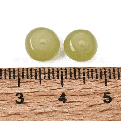 天然ネフライト翡翠和田翡翠ビーズ  ロンデル  8x5mm  穴：1.3mm&nbsp;GG-CBA36AE-01