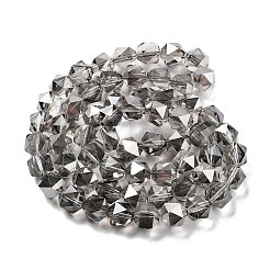 Стеклянные бусины с гальваническим покрытием  EGLA-P057-01A-PL01