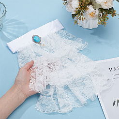 Съемные накладные воротники из полиэстера в стиле суда AJEW-WH0314-871