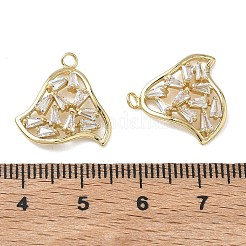 Messing micro pave klare zirkonia anhänger&nbsp;KK-C259-02G